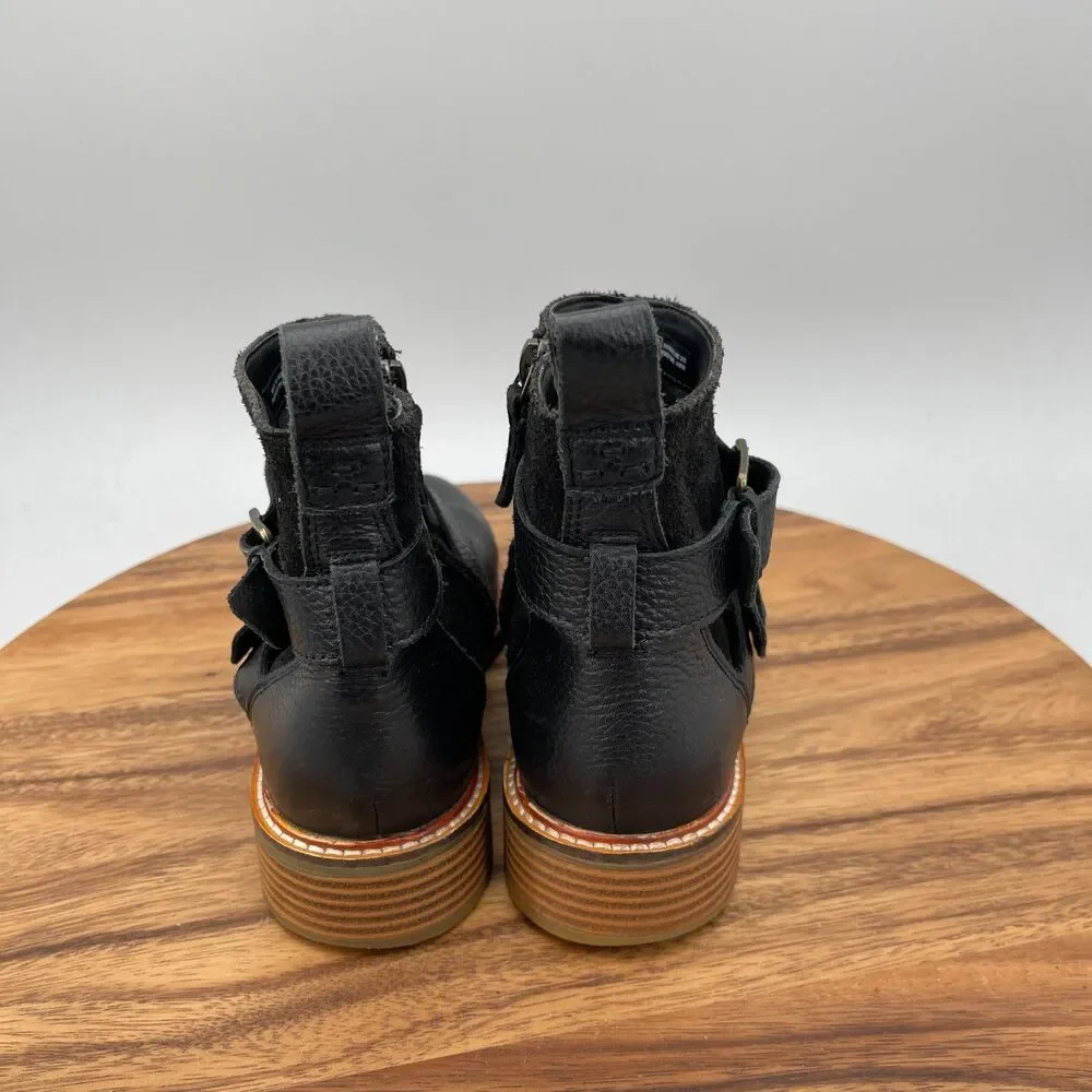 Clarks Cologne Boots Womens Size 8 M Black Leather Casual Comfort Going Out